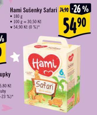 Albert Hami sušenky safari nabídka