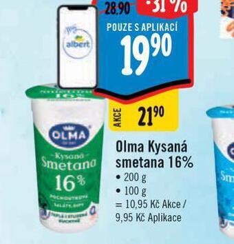 Albert Olma kysaná smetana nabídka