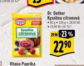 Dr. oetker kyselina citronová