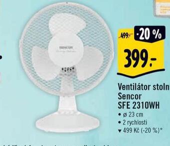 Albert Ventilátor stolní nabídka