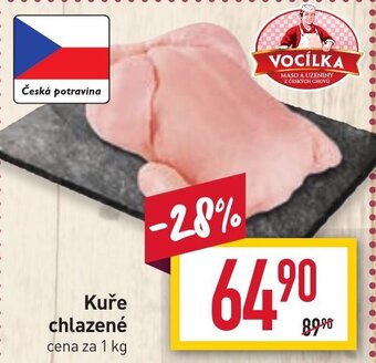 Billa Kuře chlazené cena za 1 kg nabídka