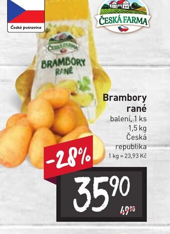 Billa Brambory rané nabídka
