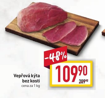 Billa Vepřová kýta bez kosti cena za 1 kg nabídka