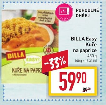 Billa BILLA Easy Kuře na paprice 450 g nabídka