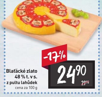 Billa Blaťácké zlato 48 % t.v.s z pultu lahůdek nabídka