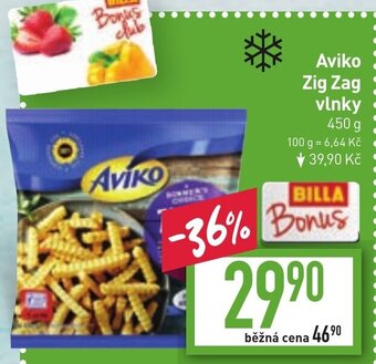 Billa Aviko Zig Zag vlnky 450 g nabídka