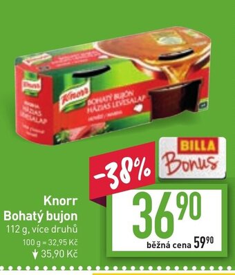 Billa Knorr Bohatý bujon nabídka