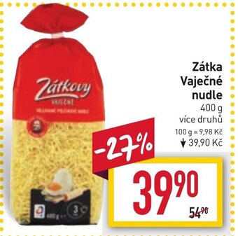 Billa Zátka Vaječné nudle nabídka