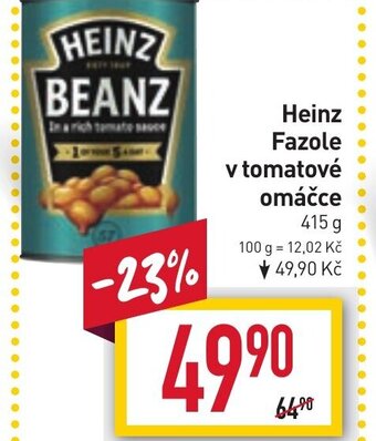 Billa Heinz Fazole v tomatové omáčce 415 g nabídka