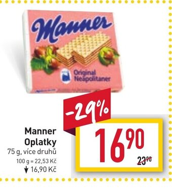 Billa Manner Oplatky nabídka