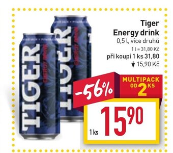 Billa Tiger Energy drink nabídka