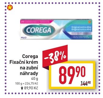 Billa Corega Fixační krém na zubní náhrady nabídka