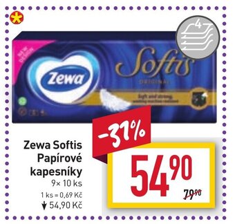 Billa Zewa Softis Papírové kapesníky nabídka