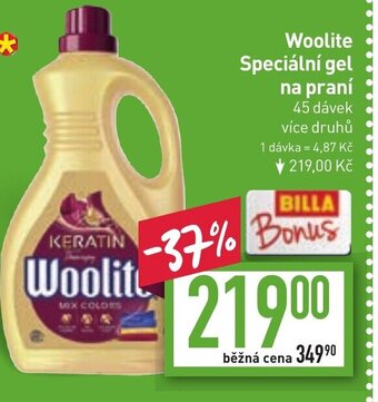 Billa Woolite Speciální gel na praní nabídka