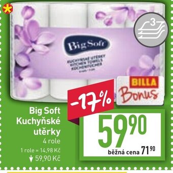 Billa Big Soft Kuchyňské utěrky nabídka