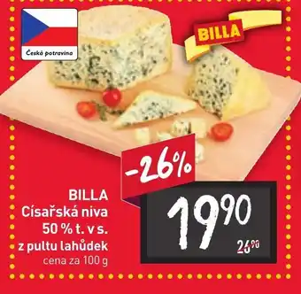 Billa BILLA Císařská niva 50% t. vs. z pultu lahůdek nabídka