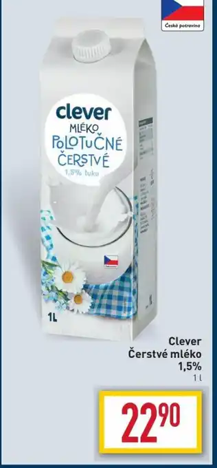 Billa Clever Čerstvé mléko 1,5% nabídka
