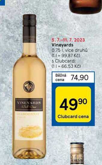Tesco Vineyards 0.75 l nabídka