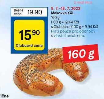 Tesco Makovka xxl 160 g nabídka