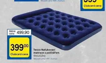 Tesco Tesco nafukovací matrace s polštářem dvoulůžko nabídka