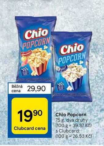 Tesco Chio popcorn 75 g nabídka