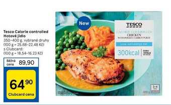 Tesco Tesco calorie controlled hotové jídlo 350-400 g nabídka