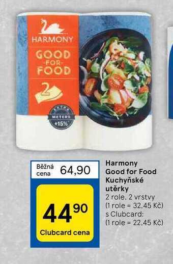 Harmony good for food kuchyňské utěrky 2 role, 2 vrstvy