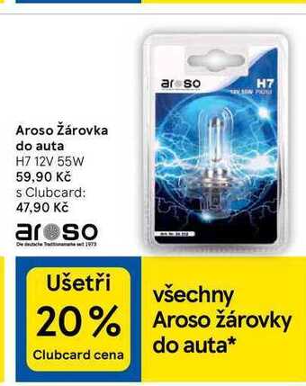 Tesco Aroso žárovka do auta h7 nabídka