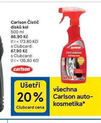 Tesco Carlson čistič disků kol 500 ml nabídka