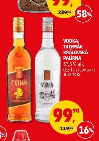 Penny Market Vodka královská palírna, 0,5 l nabídka