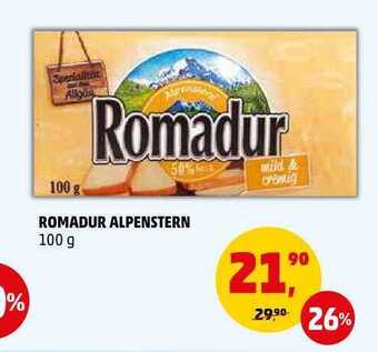 Penny Market Romadur alpenstern, 100 g nabídka