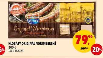 Penny Market Klobásy originál norimberské, 300 g nabídka