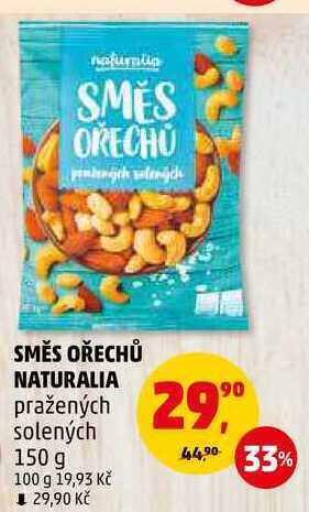 Penny Market Směs ořechů naturalia pražených solených, 150 g nabídka