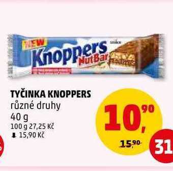 Tyčinka knoppers, 40 g