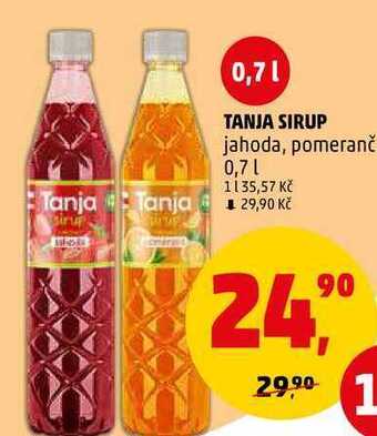 Penny Market Tanja sirup, 0,7 l nabídka