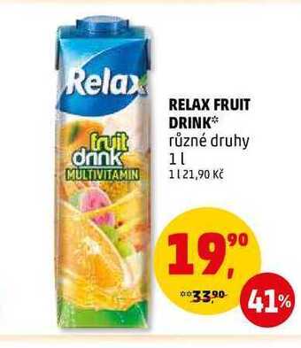 Penny Market Relax fruit drink, 1 l nabídka