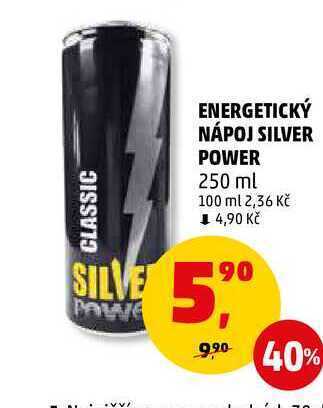 Penny Market Energetický nápoj silver power, 250 ml nabídka