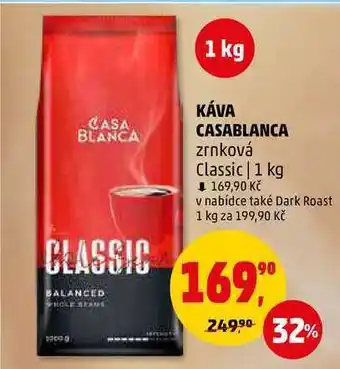 Penny Market Káva casablanca zrnková classic, 1 kg nabídka