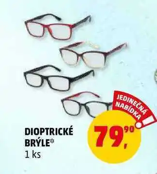 Dioptrické brýle, 1 ks