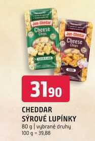 Terno Cheddar sýrové lupínky 80 g nabídka