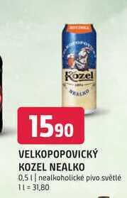Terno Velkopopovický kozel nealko 0,5 l nabídka
