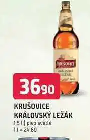Terno Krušovice královský ležák 1,5 l nabídka