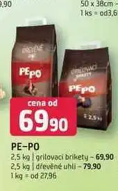 Terno Pe-po 2.5 kg grilovací brikety, dřevěné uhli nabídka