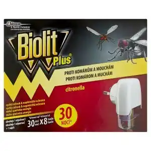 Terno Biolit plus elektrický odpařovač s vůní citronelly proti komárům a mouchám 30 nocí 31ml nabídka