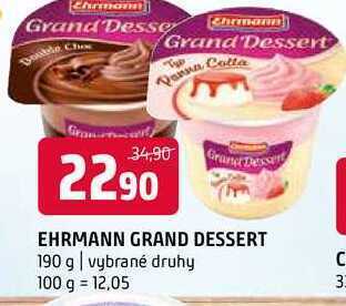 Terno Ehrmann grand dessert 190 g nabídka