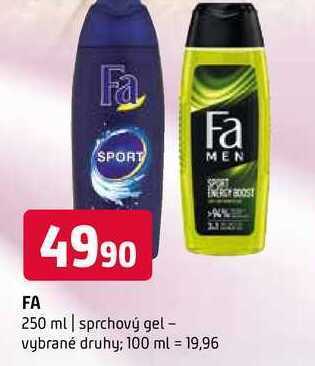Terno Fa 250 ml | sprchový gel nabídka