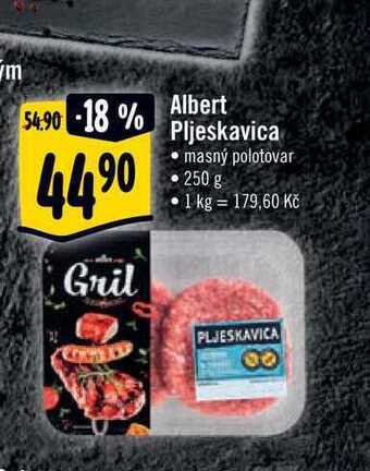 Albert Albert pljeskavica 250 g nabídka