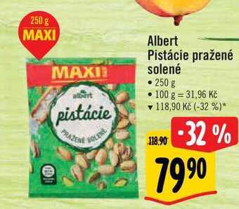 Albert Albert pistácie pražené solené • 250 g nabídka