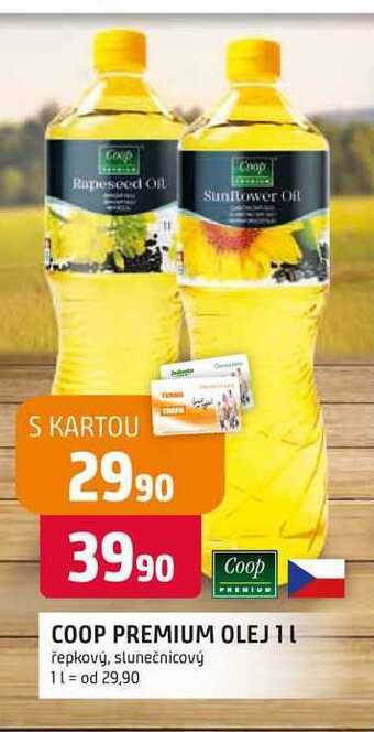 Trefa Coop premium olej 1l řepkový, slunečnicový nabídka
