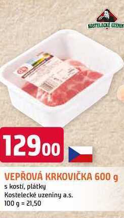 Trefa Vepřová krkovička 600 g s kostí, plátky nabídka